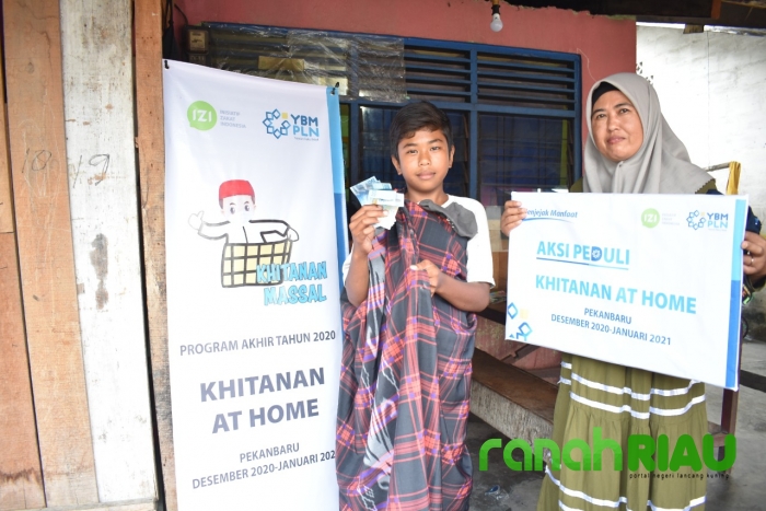 IZI Riau Bekerjasama dengan YBM PLN P3BS dalam program Khitanan Massal at Home